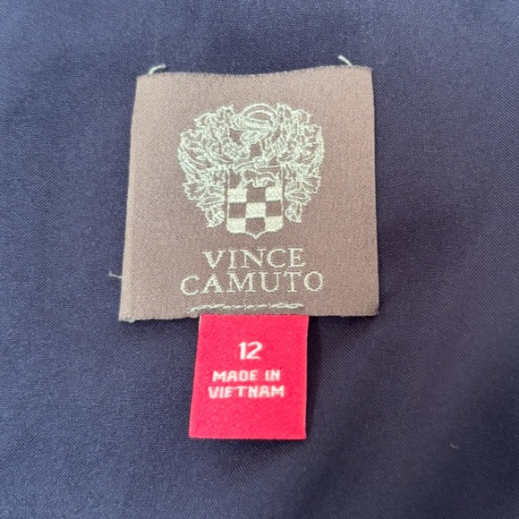 Vince Camuto Floral Embroidered Midi Dress Size 12 Blue Pink Sleeveless NWT - Picture 9 of 16